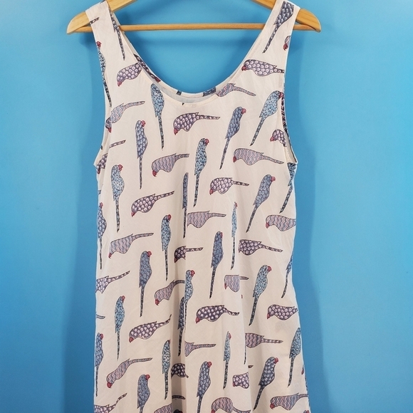 Angelique St. Croix cotton bird print maxi dress - Picture 14 of 15